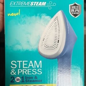 ExtremeSteam Steam & Press 2-in-1 Iron & Steamer - Blue
